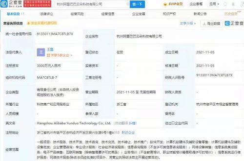 阿里巴巴新設(shè)科技公司，注冊(cè)資本3000萬進(jìn)軍信息系統(tǒng)集成服務(wù)領(lǐng)域