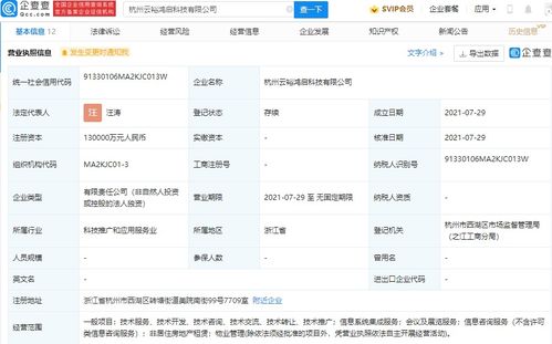 螞蟻集團(tuán)成立云裕鴻啟科技，13億加碼信息系統(tǒng)集成服務(wù)
